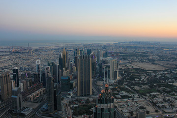 aerial view of dubai city