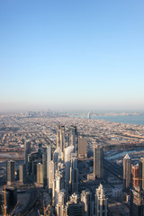 Fototapeta premium aerial view of dubai city