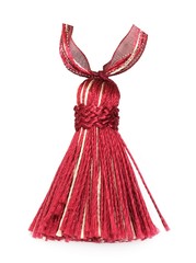 Silk tassel isolated on white background for creating graphic concepts