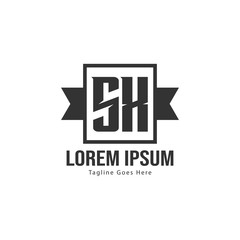 Fototapeta premium Initial SX logo template with modern frame. Minimalist SX letter logo vector illustration