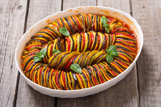 Traditional French cooked provencal vegetable dish - Ratatouille