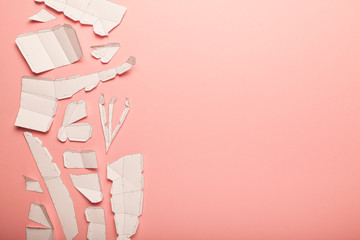 Geometric paper craft. 3d polygonal model, triangulation do it yourself design art. Decrowcraft,...