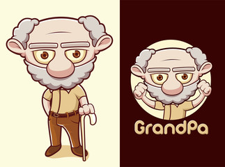 old man with beard and mustache