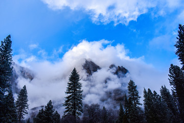 Cloudy mountain