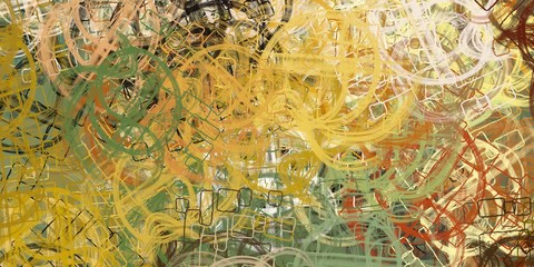 Crazy sketch random pattern. Creative chaos and variety. Modern art drawing painting. 2d illustration. Digital texture wallpaper. Artistic sketch draw backdrop material. 