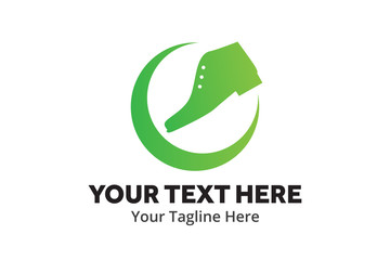 simple men shoes logo creative design in flat style with color . men shoes logo creative design for identity and business