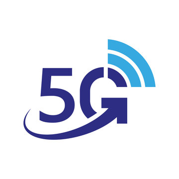 5G vector icon. 5th generation wireless internet network, connection information technology illustration. Mobile devices telecommunication business web networking. EPS 10.