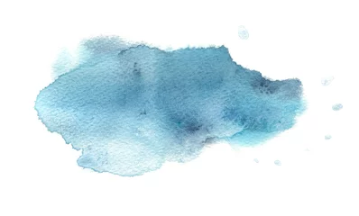 Fototapeten Abstract cloud watercolor and ink blot painted background. Texture paper. © Liliia