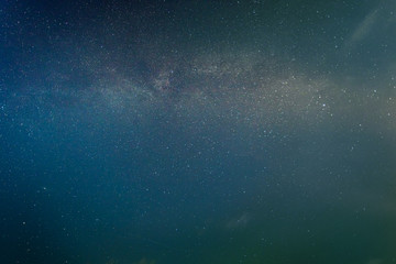 night starry sky with the Milky Way on long exposure