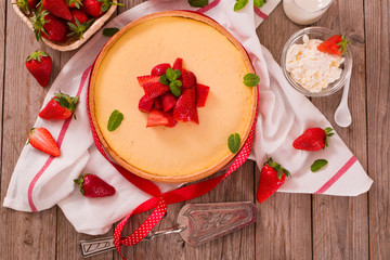 Strawberry cheesecake.