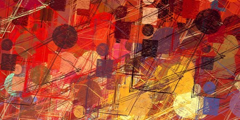 Fototapeta premium Art wallpaper. Digital canvas. 2d illustration. Texture backdrop painting.