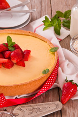 Strawberry cheesecake.