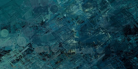 Retro style oil drawing. 2d illustration. Texture backdrop painting.