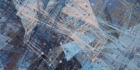 Retro style oil drawing. 2d illustration. Texture backdrop painting.