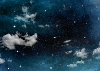 galaxy in a free space. 3D rendering