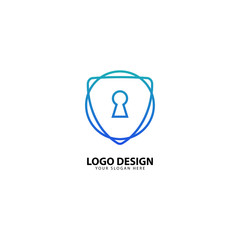 Digital Secure Protection Logo Design
