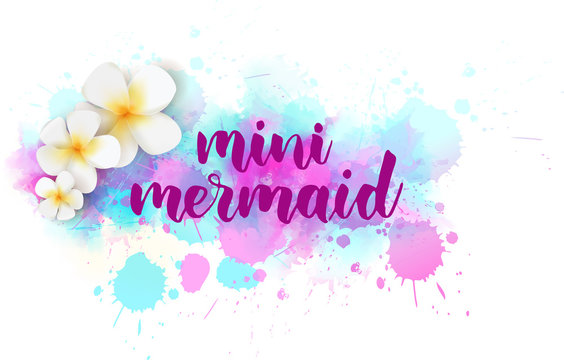Mini mermaid lettering