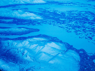 Fototapeta na wymiar Aerial view of a National Park in Alaska, USA 