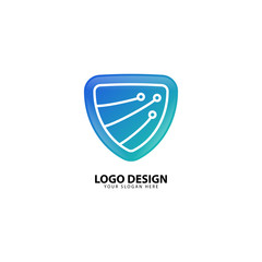 Digital Secure Protection Logo Design