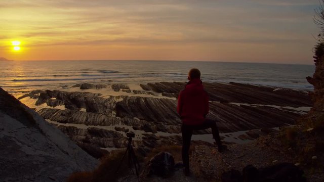 Sunset photography wait perfect moment