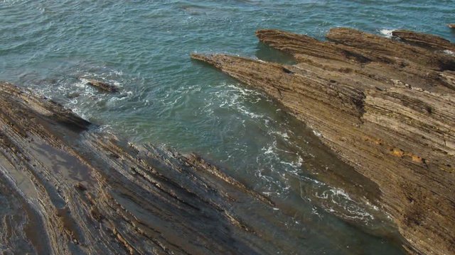 Tide rising on flysch