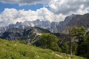 Fototapeta na wymiar Slemenova Spica hike, Julian Alps, Slovenia 