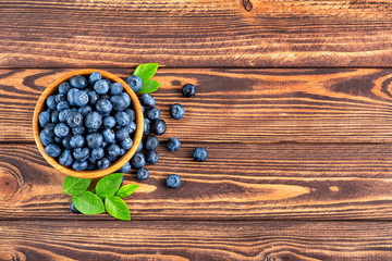 fresh blueberries in bowl