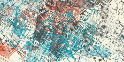 Decorative oil painting. Vibrant dynamic art. 2d illustration. Texture backdrop.