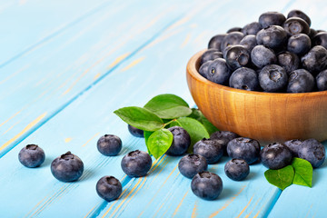 fresh blueberries in bowl