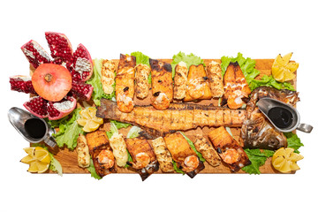 Many light bulbs that go down with their cables from the ceiling creating a unique optical illusion.