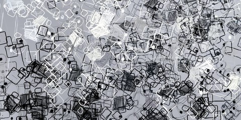 Obraz premium Crazy sketch random pattern. Creative chaos and variety. Modern art drawing painting. 2d illustration. Digital texture wallpaper. Artistic sketch draw backdrop material. 