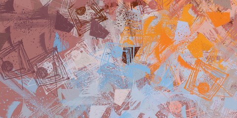 Vintage old fashion painting. 2d illustration. Texture backdrop.