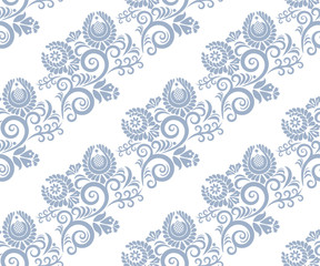Vector ornamental hand drawing decorative background. Ethnic seamless pattern ornament. Vector pattern.