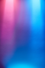 Vertical stripes of light in different colors