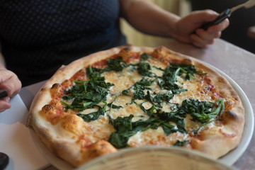 Spinatpizza