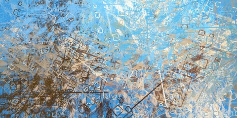 Vintage old fashion painting. 2d illustration. Texture backdrop.