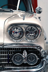 macro shooting car headlights