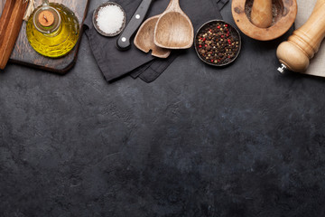 Cooking utensils and spices