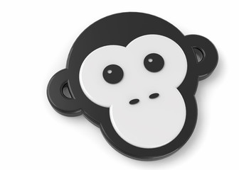 Monkey Icon - 3D