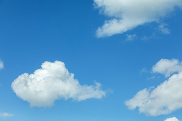 blue sky with clouds. background.
