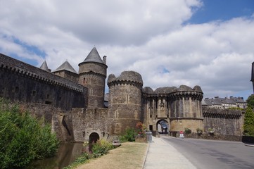 Fototapeta na wymiar Le château de Fougères