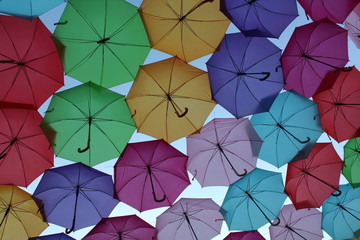 Umbrellas walk