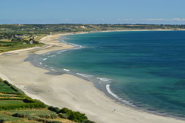 St Ouen's Bay, Jersey, U.K. Natural Summer beach.