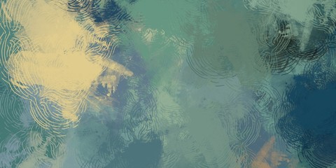 Handmade surreal abstract pattern. Modern artistic canvas. 2d illustration. Texture backdrop painting.