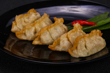 Japanese traditional cuisine Gyoza dumplings