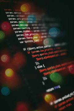 Software Programming Work Time. Code text written and created entirely by myself.
