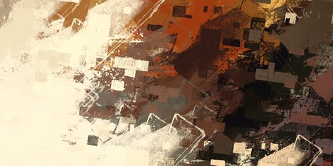 Poster oil painting element. 2d illustration. Texture backdrop.