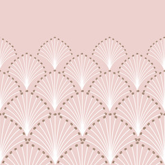 Bursting Shape Vector Seamless Horizontal Border