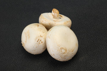 Raw Champignon heap for cooking