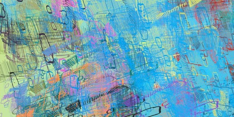 Fototapeta na wymiar Canvas painting. Colorful background texture. 2d illustration. Texture backdrop.